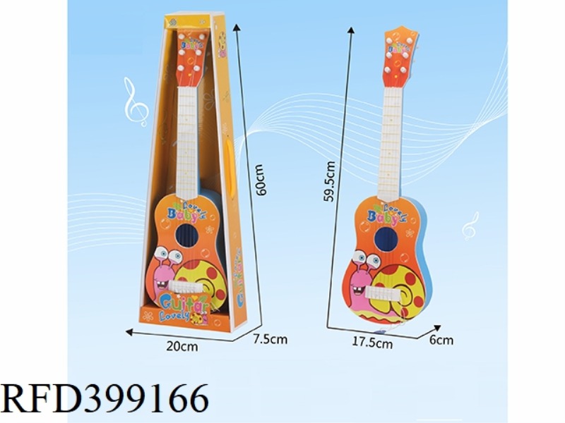 SUBLIMATION CARTOON SNAIL GUITAR