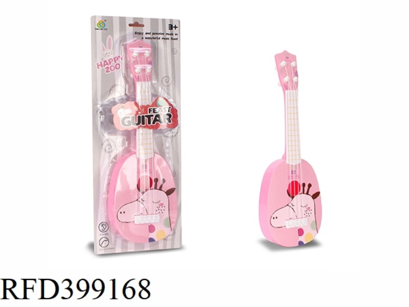 SUBLIMATION CARTOON GUITAR PINK