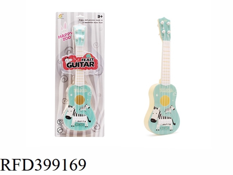 HEAT TRANSFER CARTOON GUITAR LIGHT YELLOW
