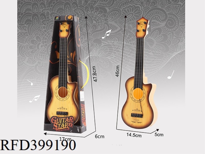 SUBLIMATION WHITE WOOD GRAIN GUITAR