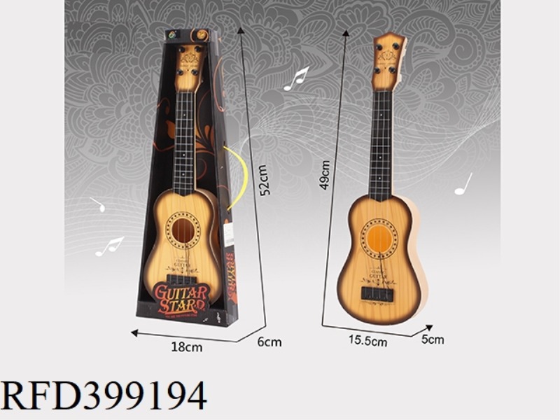 SUBLIMATION WHITE WOOD GRAIN GUITAR