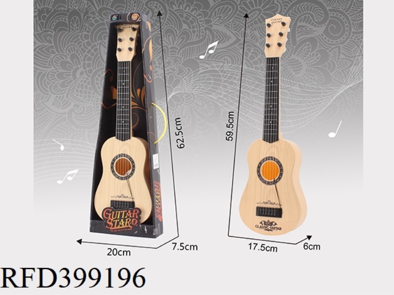 SIMULATION GUITAR WHITE WOOD GRAIN