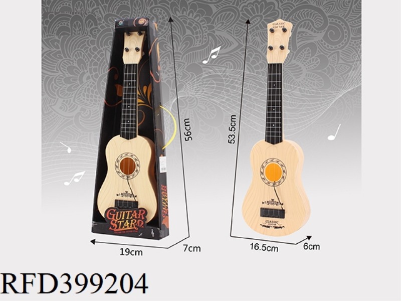 SIMULATION WHITE WOOD GRAIN GUITAR
