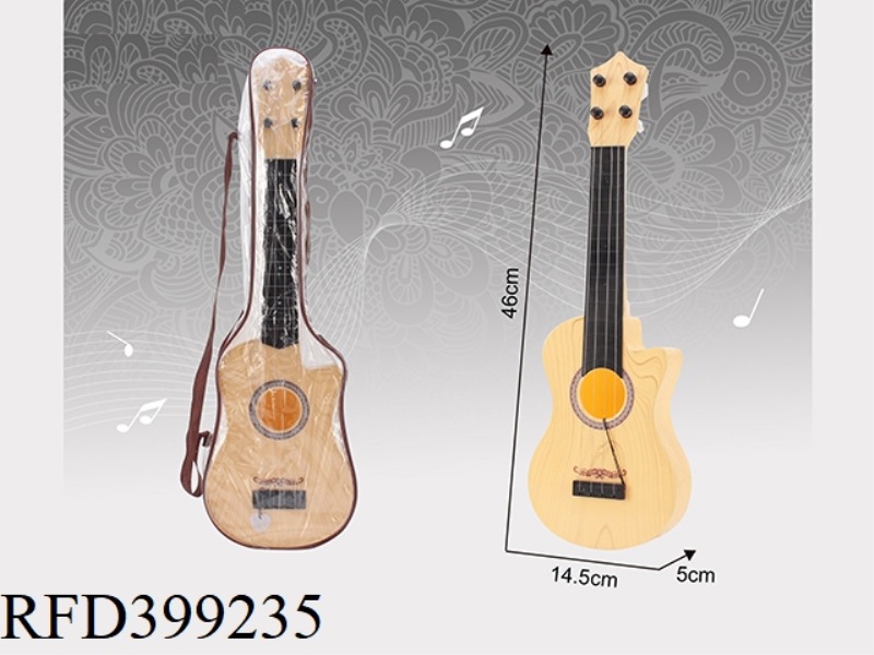 WHITE WOOD GRAIN GUITAR