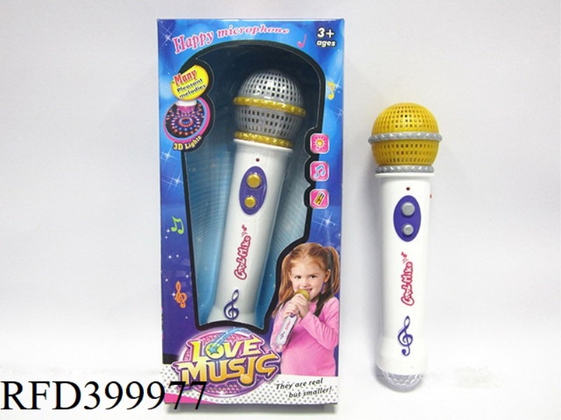 LIGHT MUSIC MICROPHONE (WITH MELODY AND PROJECTION LAMP FUNCTION)