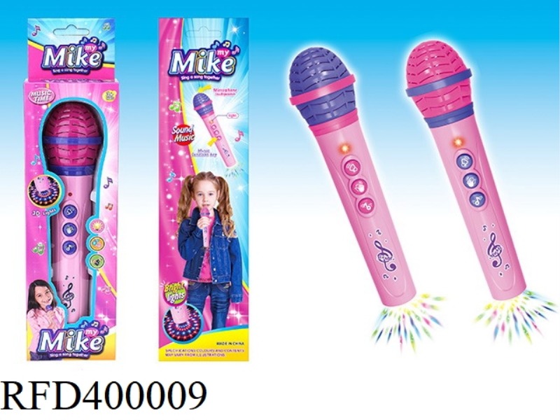 LIGHT MUSIC MICROPHONE (MELODY AND LIGHT PROJECTION, ETC.)
