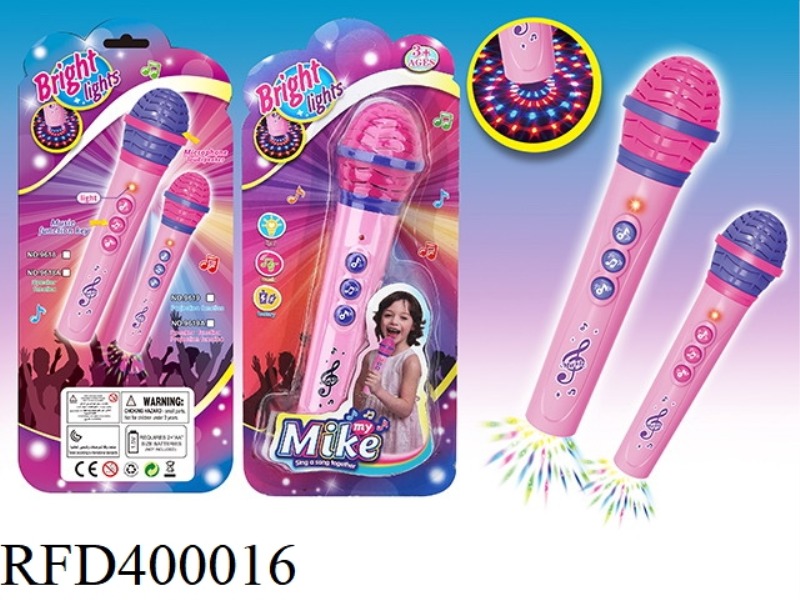 LIGHT MUSIC MICROPHONE (MELODY AND LIGHT PROJECTION, ETC.)
