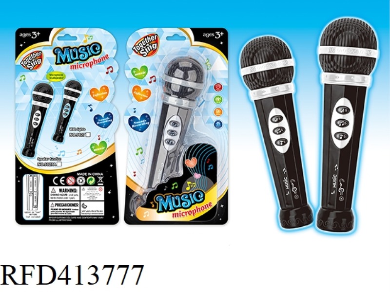 AMPLIFIED MUSIC MICROPHONE (WITH AMPLIFIER, MUSIC FUNCTION, WITHOUT LIGHT)