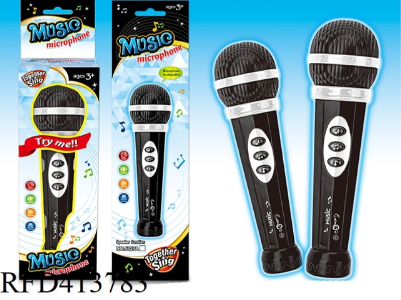 AMPLIFIED MUSIC MICROPHONE (WITH AMPLIFIER, MUSIC FUNCTION, WITHOUT LIGHT)