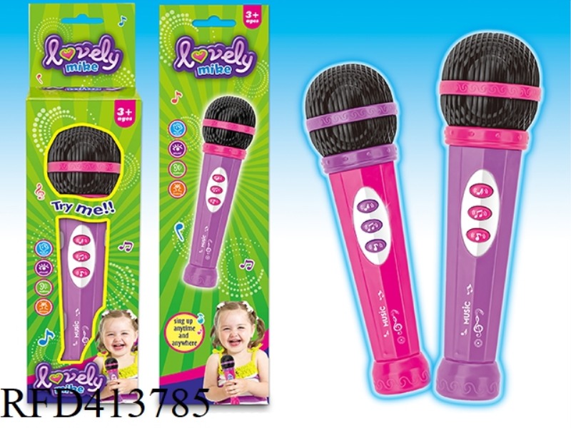AMPLIFIED MUSIC MICROPHONE (WITH AMPLIFIER, MUSIC FUNCTION, WITHOUT LIGHT)