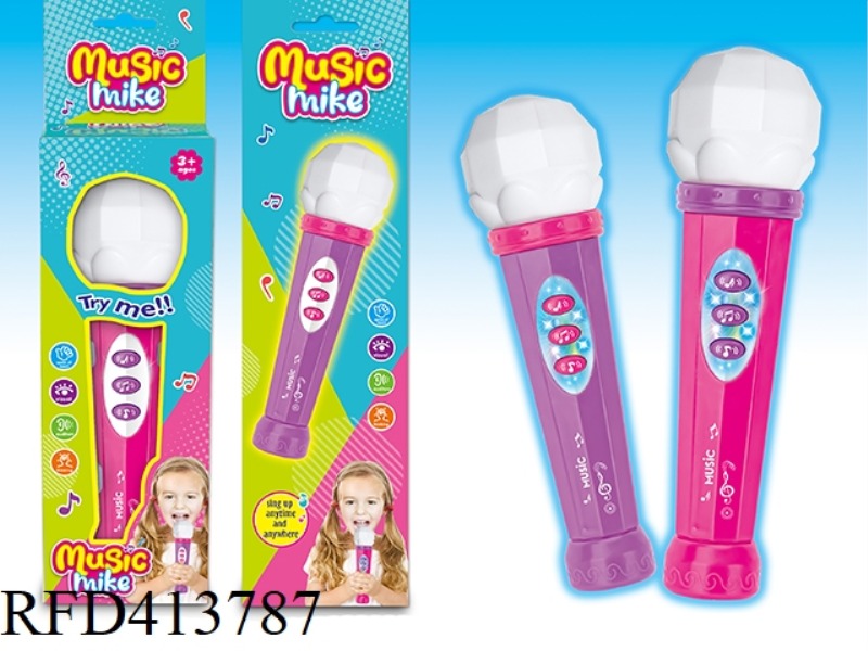 AMPLIFIED MUSIC MICROPHONE (WITH AMPLIFIER, MUSIC FUNCTION, WITHOUT LIGHT)