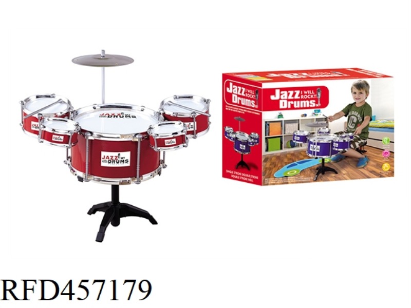 JAZZ DRUM SET IN SIMULATION