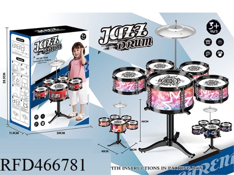 MEDIUM FIVE DRUM JAZZ DRUM
