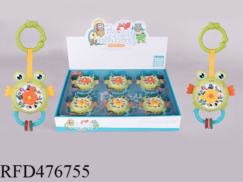FROG RATTLE (YELLOW/ORANGE 2 COLORS MIXED) 6PCS/DISPLAY BOX