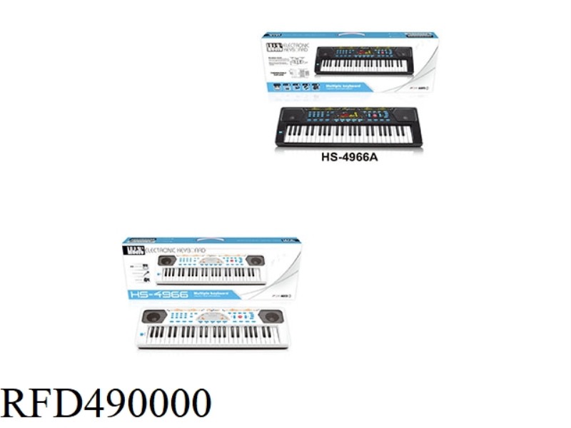 49 KEY MULTI-FUNCTION BLACK ELECTRONIC ORGAN