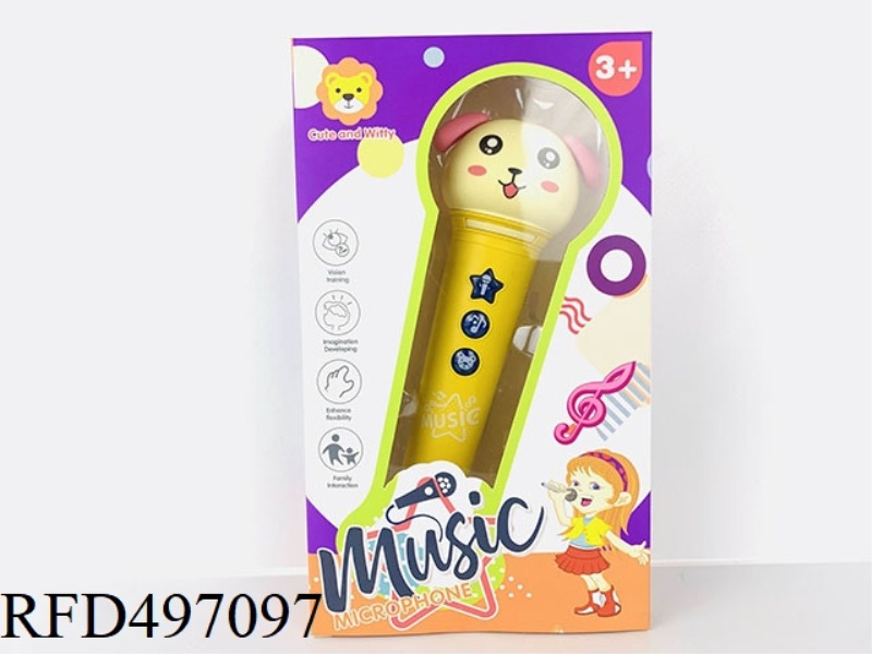 DOG LIGHT MUSIC MICROPHONE ENGLISH SONG + ANIMAL SOUND