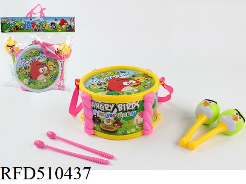 BIRD SET (DRUM +2 BIRD SAND HAMMER + DRUM HAMMER)2 COLORS