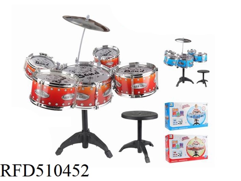 SIMPLE KIT DRUM KIT (1 LARGE +2 MEDIUM +2 SMALL) RED ORCHID