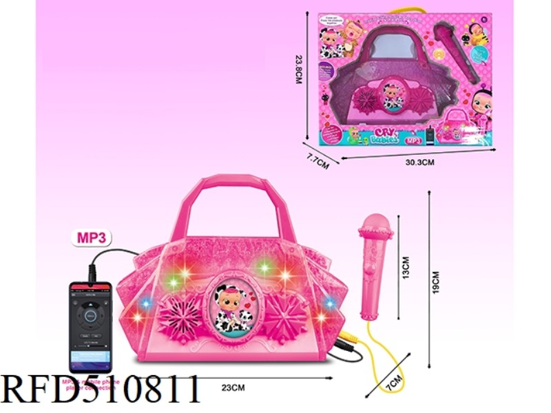 SUPER LIGHT TOTE WITH MP3 AND CABLE