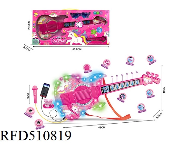 SUPER LIGHT GUITAR WITH MP3 AND CABLE
