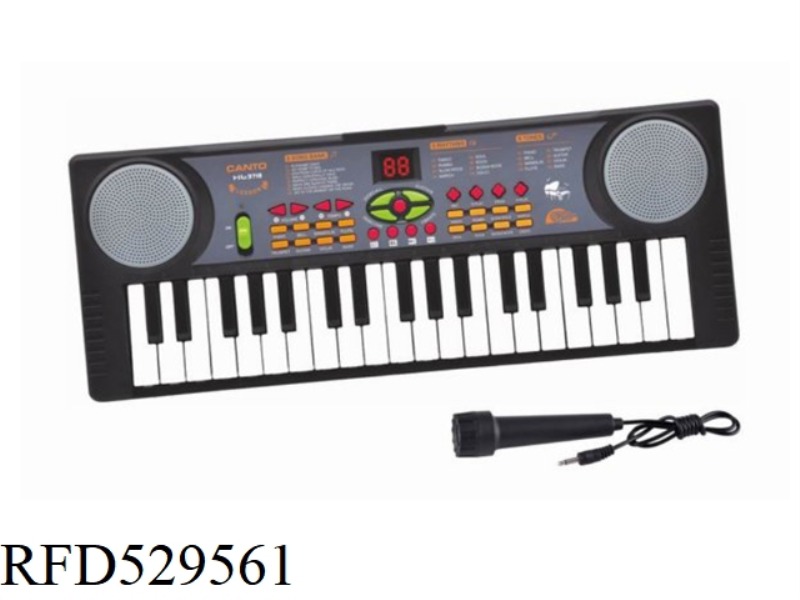 37 KEY ELECTRONIC ORGAN WITH MICROPHONE USB CABLE