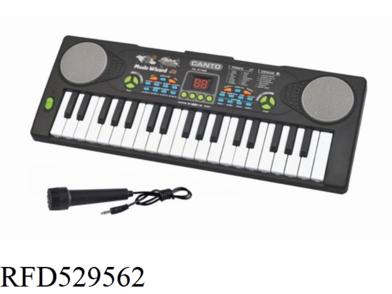 37 KEY ELECTRONIC ORGAN WITH MICROPHONE USB CABLE