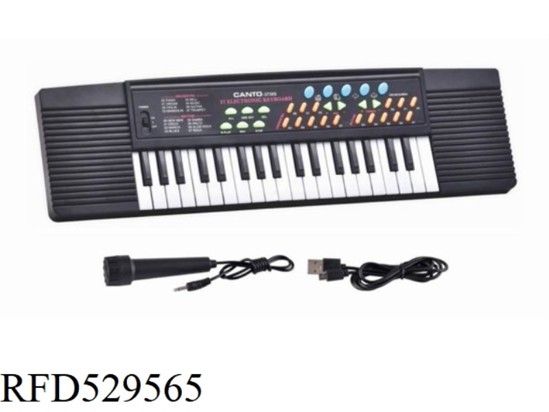 37 KEY ELECTRONIC ORGAN WITH MICROPHONE WITH USB CABLE
