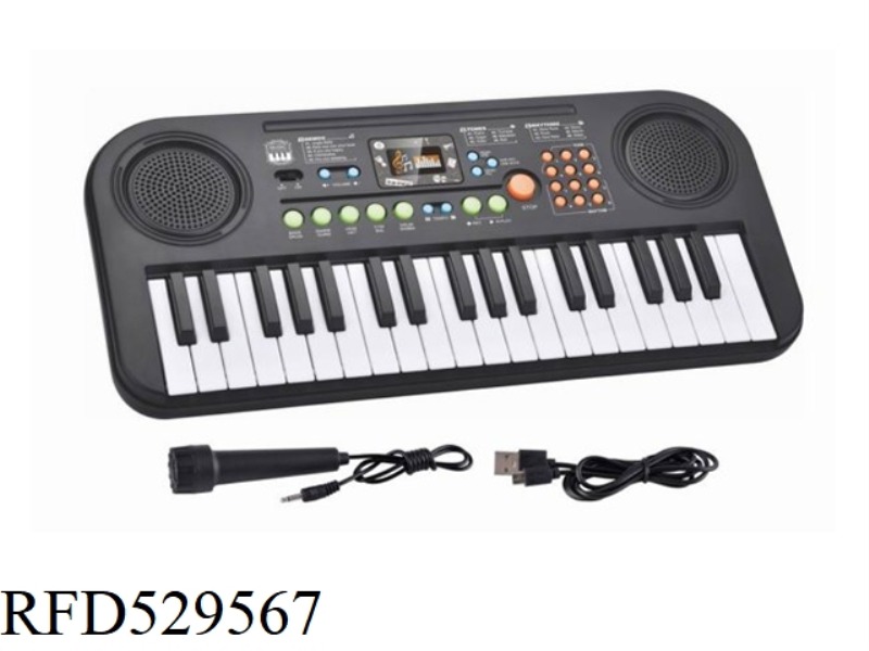 37 KEY ELECTRONIC ORGAN WITH MICROPHONE WITH USB CABLE