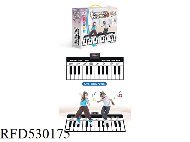 BLACK WHITE KEY MUSIC BLANKET