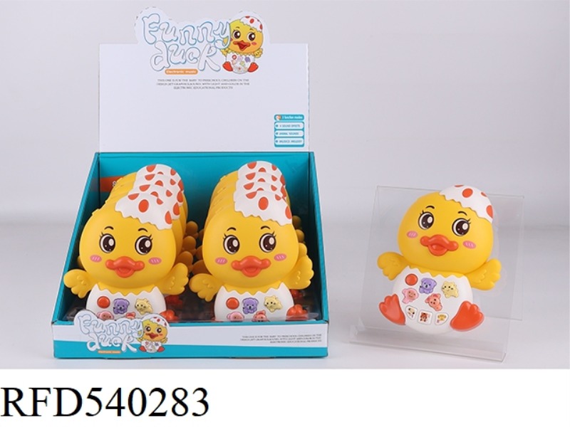 CARTOON ELECTRONIC DUCK PIANO 8PCS