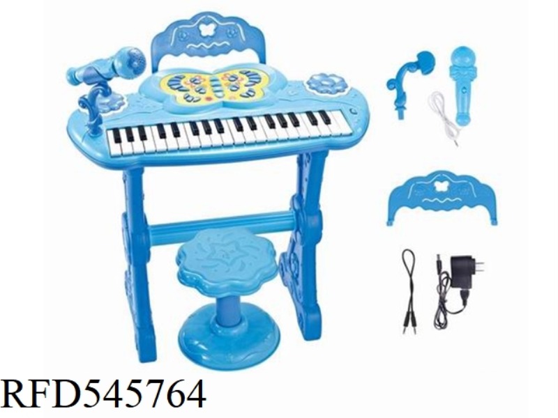 37 KEY PINK BLUE ELECTRONIC KEYBOARD
