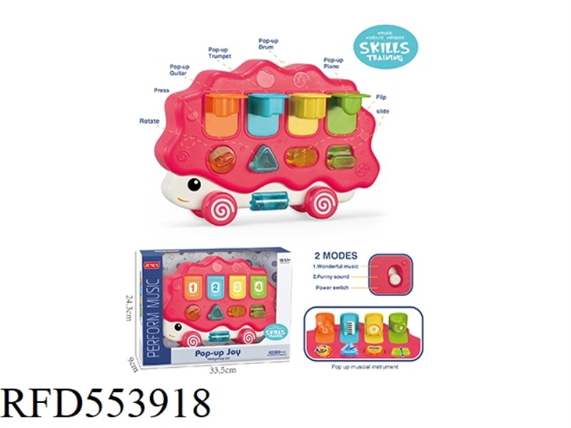 HEDGEHOG MUSIC SWITCH BOX (ROLLER RED)