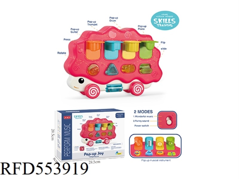 HEDGEHOG MUSIC SWITCH BOX (ROLLER RED)