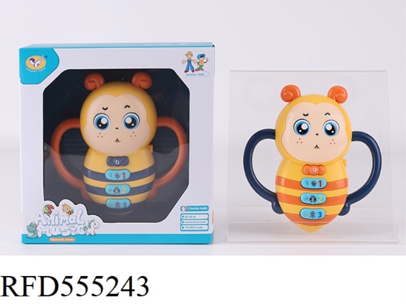 CARTOON BEE FIDDLE (ORANGE, NAVY BLUE MIXED)