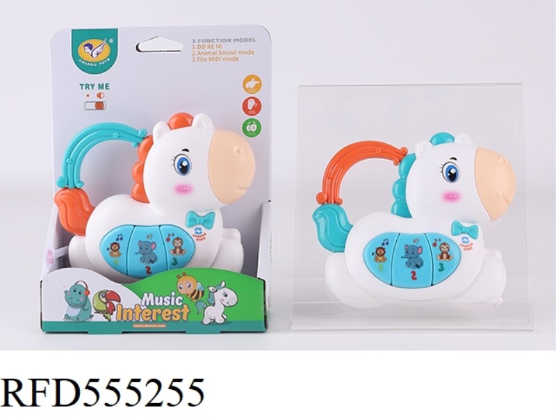 CARTOON PONY FIDDLE (ORANGE, BLUE MIXED)