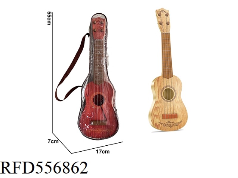ARTIFICIAL WOOD GRAIN GUITAR IN BAG