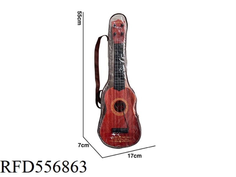 ARTIFICIAL WOOD GRAIN GUITAR IN BAG