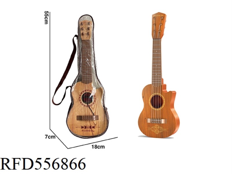 ARTIFICIAL WOOD GRAIN GUITAR IN BAG