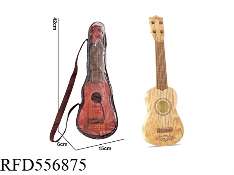 ARTIFICIAL WOOD GRAIN GUITAR IN BAG