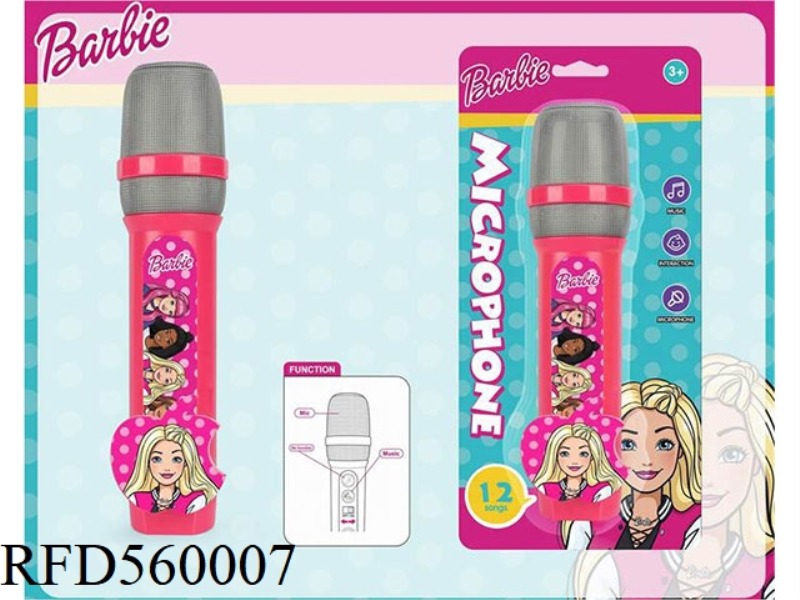 CHILDREN'S MICROPHONE - BARBIE (MUSIC + VOCALS)