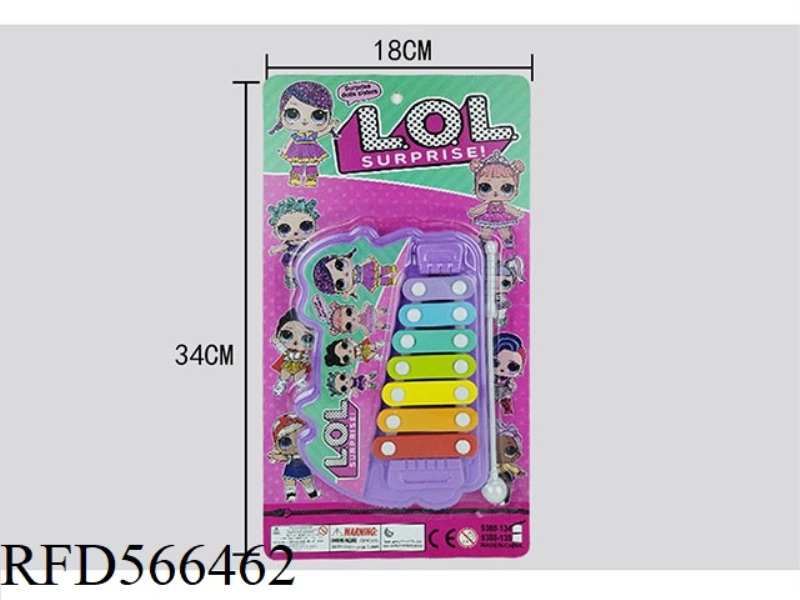 SURPRISE DOLL CARTOON 7 TONE PERCUSSION PIANO