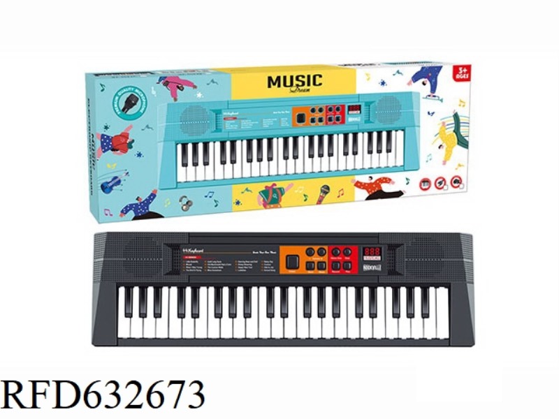 44 KEY BLACK KEYBOARD+MICROPHONE