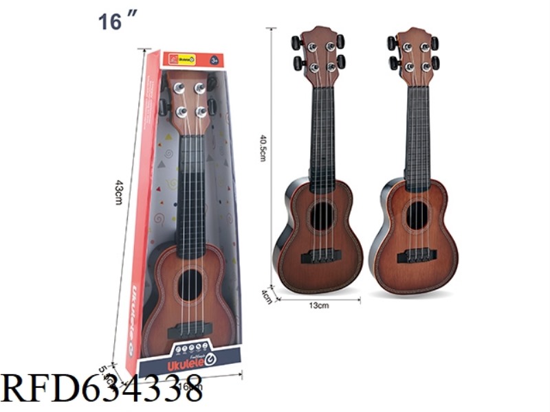 16-INCH SIMULATION WOOD GUITAR 4 GLUE WIRE