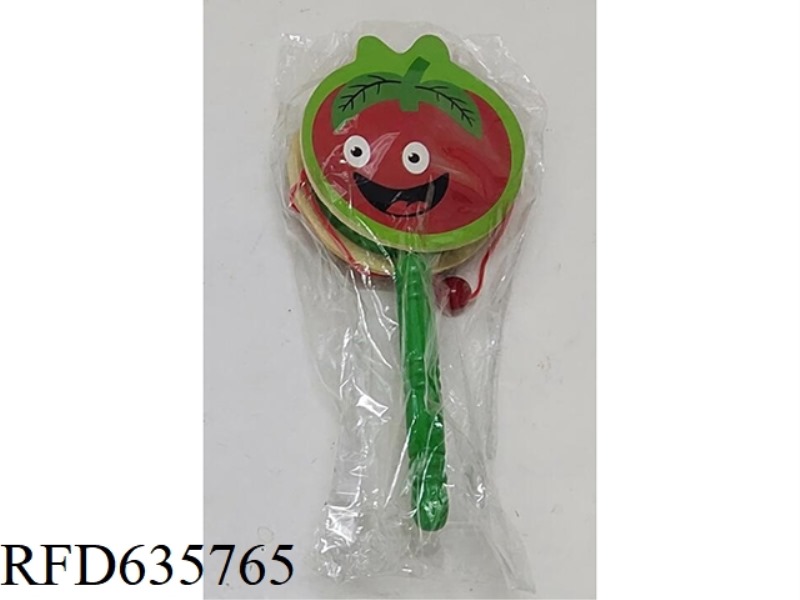 WOODEN CARTOON FRUIT RATTLE