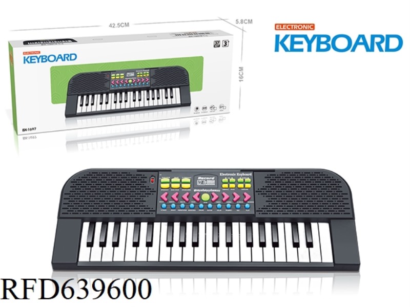 37-KEY BLACK ELECTRONIC ORGAN (BLACK)