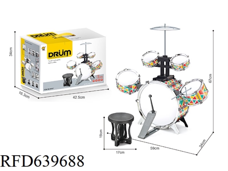 ELECTROPLATED DRUM SET