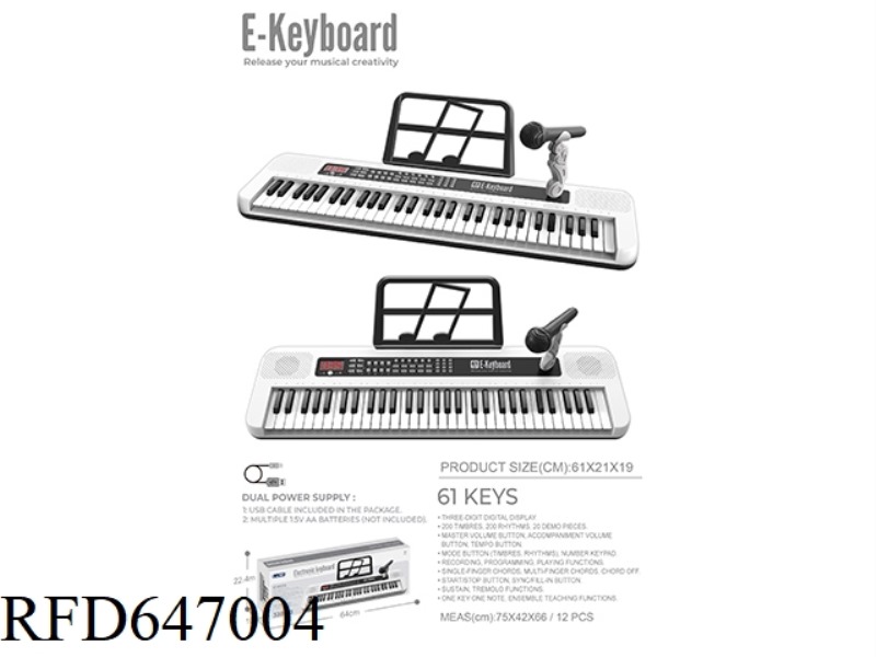 61-KEY ELECTRONIC ORGAN