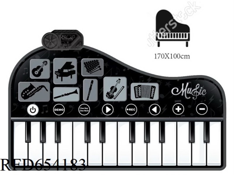 170CM BLACK AND WHITE PIANO KEYS