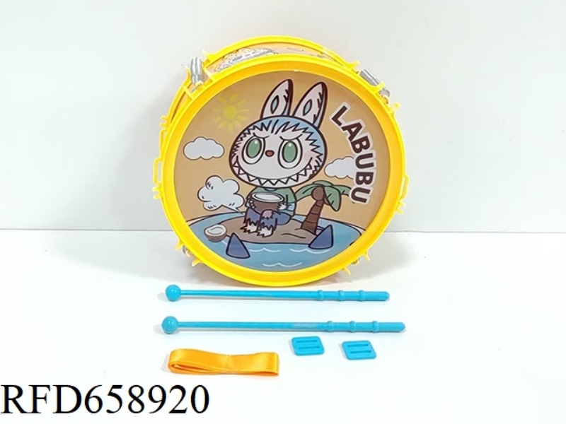 SOLID COLOR RABBU CHILDREN'S HAND-BEAT DRUM