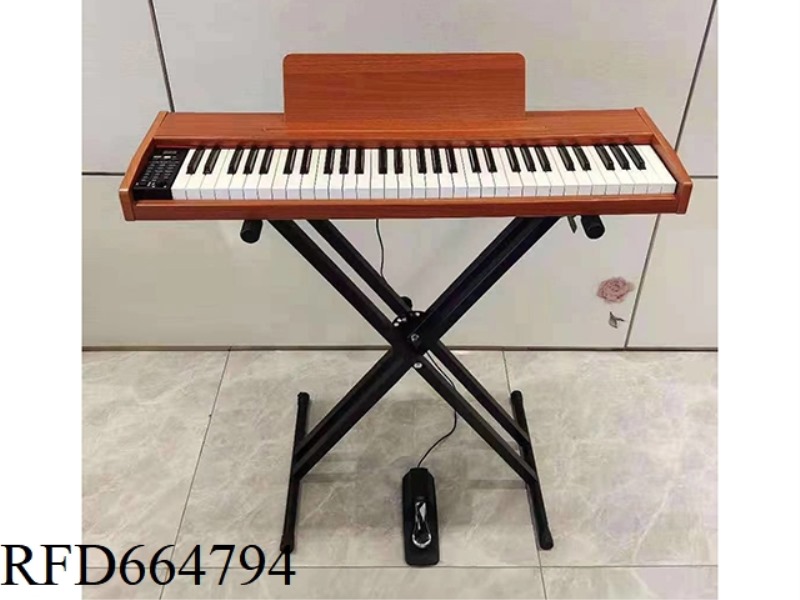 61-KEY WOODEN ELECTRONIC ORGAN